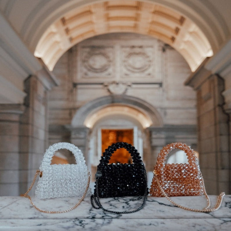 TOPSMU Pearl Bag Crystal Pearl Purse Handmade Weave For India | Ubuy